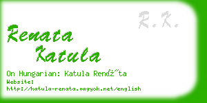 renata katula business card